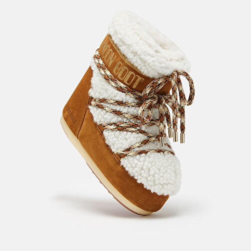 Kadın Bot (Kar) 80D1409580-MA03 Moon Boot Icon Low Shearling Whisky/Off White - Görsel 4