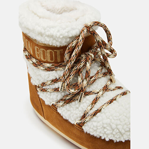 Kadın Bot (Kar) 80D1409580-MA03 Moon Boot Icon Low Shearling Whisky/Off White - Görsel 5