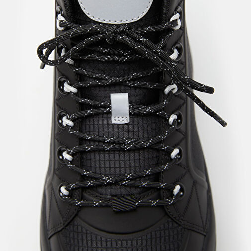 Erkek Bot (Kar) 80D2480080-N001 Moon Boot Luna Trek Mid Nylon Black - Görsel 5