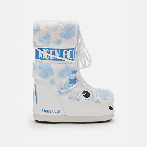 Kız Çocuk Bot (Kar) 80D3400260-AF19 Moon Boot Icon Yeti Faux Fur White/Light Blue (23-26) - Görsel 2