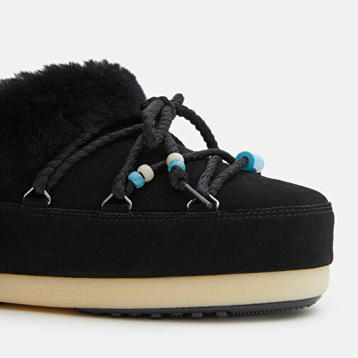 Kadın Bot (Kar) 80D1470040-NN13 Moon Boot Evx Mule Suede Beads Black/Black - Görsel 5