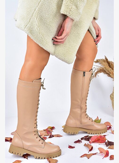 Ten Bağcıklı Günlük Kadın Çizme L430194009 - Görsel 2