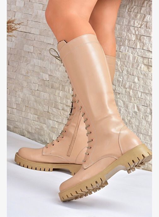 Ten Bağcıklı Günlük Kadın Çizme L430194009 - Görsel 3