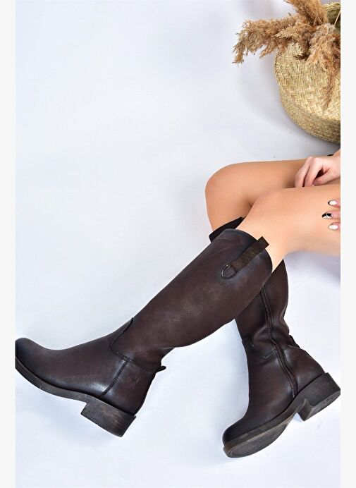 Kahverengi Kadın Çizme J674272109 - Görsel 2