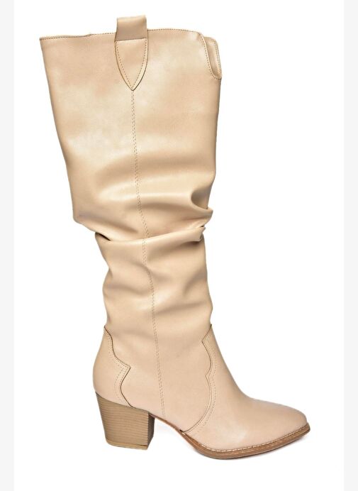 Ten Büzgülü Dallas Kadın Çizme J404040109 - Görsel 6