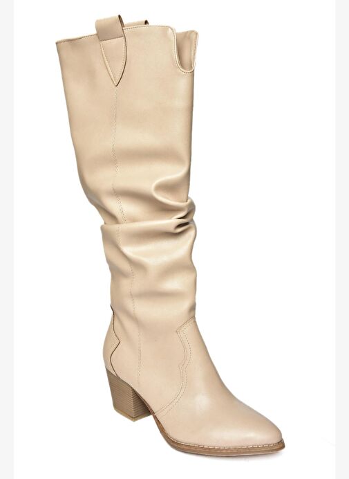 Ten Büzgülü Dallas Kadın Çizme J404040109 - Görsel 7