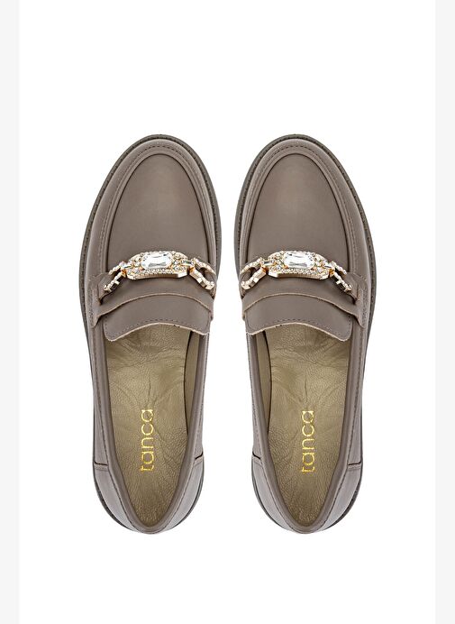 Tamer Tanca Kadın Hakiki Deri Vizon Loafer Ayakkabı - Görsel 6