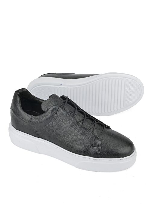 Ziya, Erkek Hakiki Deri Sneaker 1511026Z855 Siyah - Görsel 5
