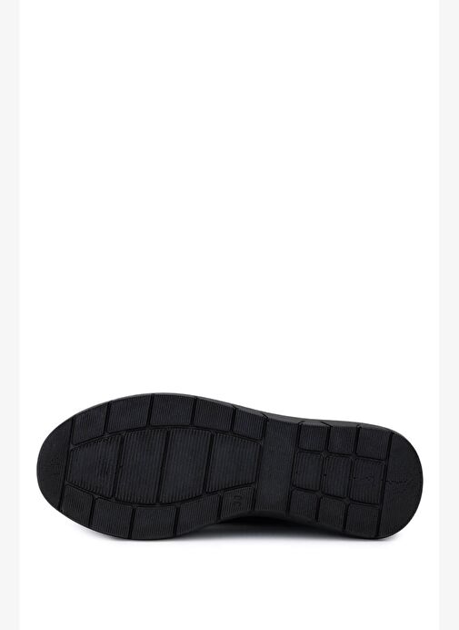 Tamer Tanca Kadın Hakiki Deri Siyah Nubuk Comfort Ayakkabı - Görsel 5