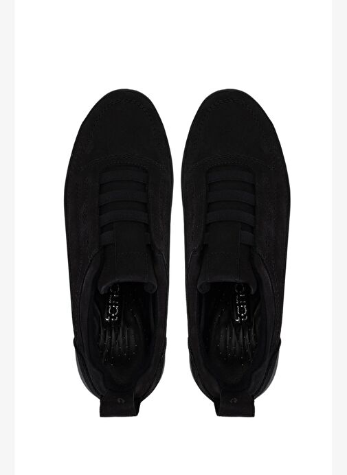 Tamer Tanca Kadın Hakiki Deri Siyah Nubuk Comfort Ayakkabı - Görsel 6