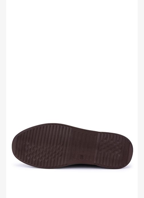 Tamer Tanca Kadın Hakiki Deri Kahverengi Rugan Casual Bot - Görsel 4