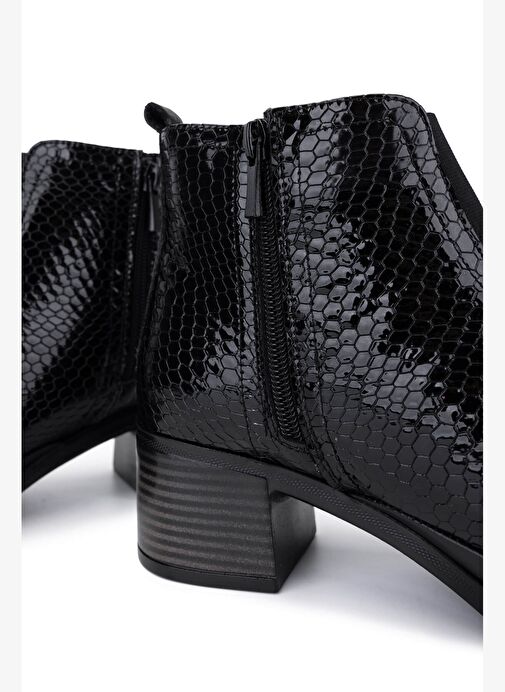 Tamer Tanca Kadın Hakiki Deri Siyah Bmb Topuklu Bot - Görsel 6