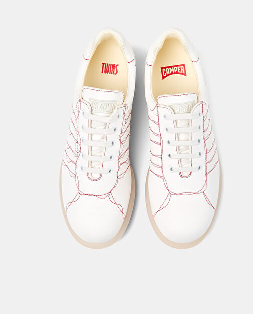 Camper Beyaz Kadın Deri Sneaker K100968-002 - Görsel 4