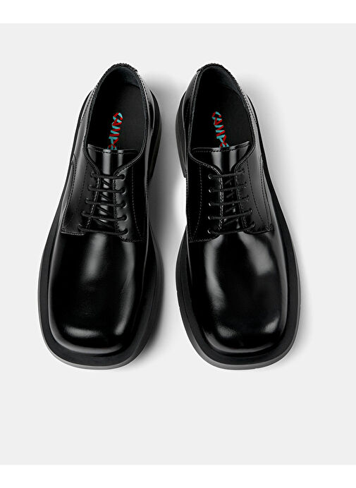 Camper Siyah Unisex Deri Klasik Ayakkabı A500002-002 - Görsel 5