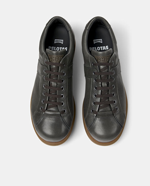 Camper Gri Erkek Deri Günlük Ayakkabı 17408-127 - Görsel 5