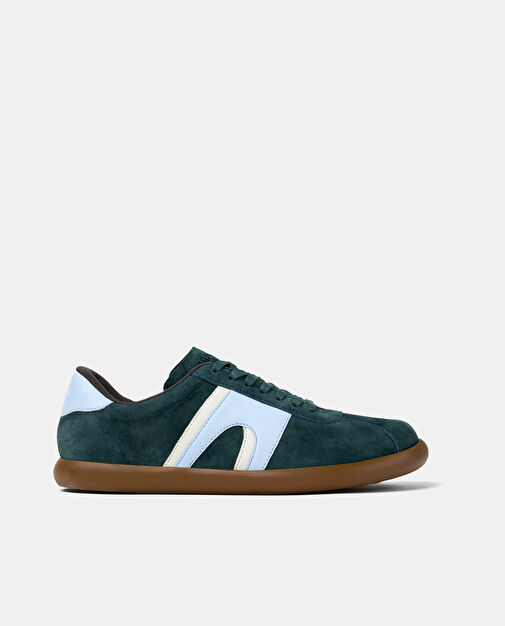 Camper Yeşil-Mavi Erkek Süet Düz Ayakkabı K100937-006 - Görsel 2