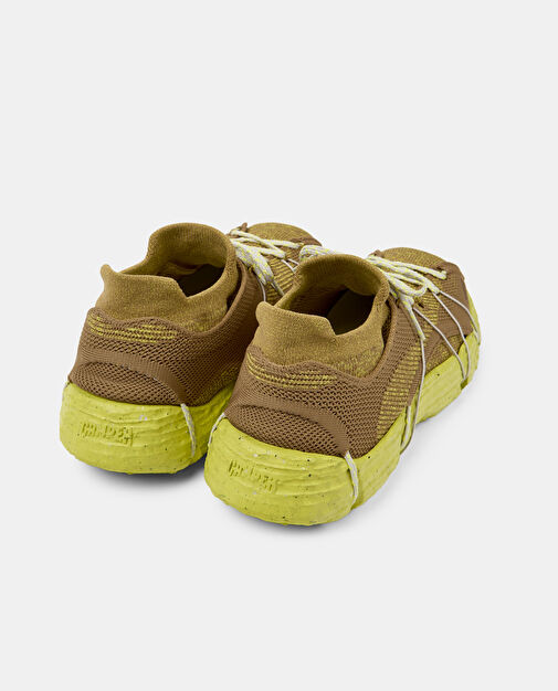 Camper Kahverengi-Yeşil Erkek Deri Sneaker K100953-006 - Görsel 4