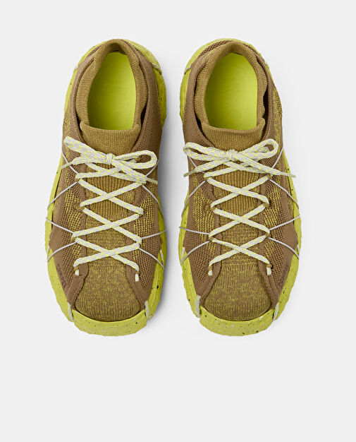 Camper Kahverengi-Yeşil Erkek Deri Sneaker K100953-006 - Görsel 5