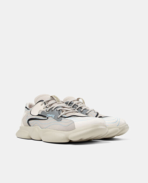 Camper Bej-Mavi Kadın Deri Günlük Ayakkabı K201694-002 - Görsel 3