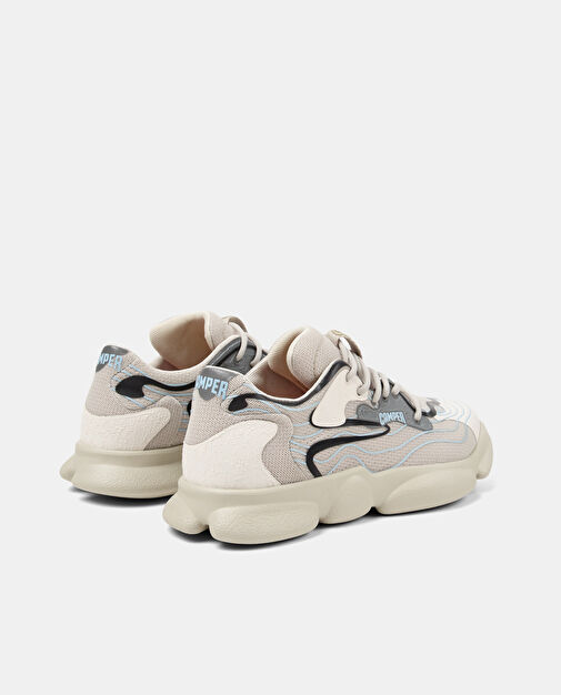 Camper Bej-Mavi Kadın Deri Günlük Ayakkabı K201694-002 - Görsel 4