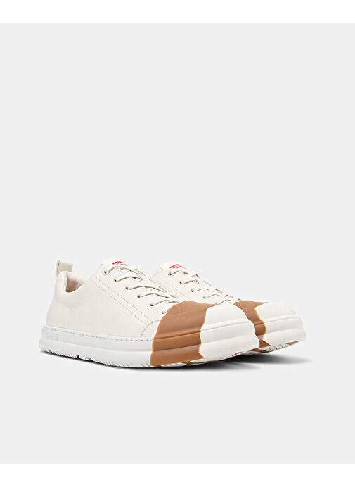 Camper Beyaz-Kahverengi Erkek Deri Günlük Ayakkabı K100978-006 - Görsel 3