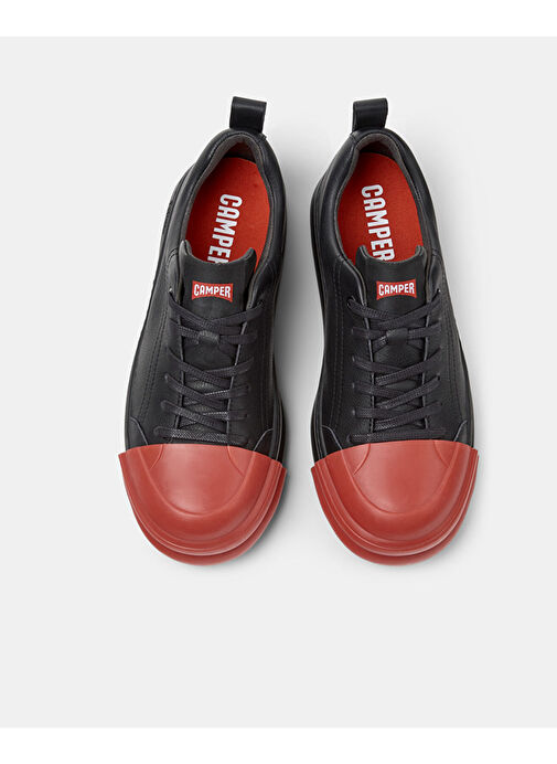 Camper Siyah-Kırmızı Kadın Deri Günlük Ayakkabı K201683-009 - Görsel 5