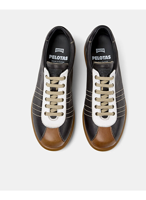 Camper Siyah-Beyaz Kadın Deri Günlük Ayakkabı K201758-001 - Görsel 5