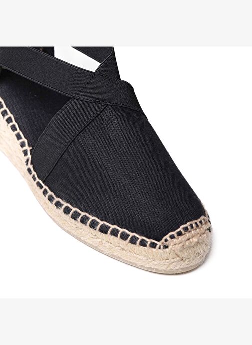 KADIN Sandalet Ter Toni Pons Elastic Linen Black (Negre) - Görsel 6