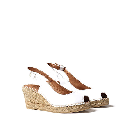 Toni Pons Beyaz Kadın Deri Sandalet 1TONW2022004 - Görsel 3