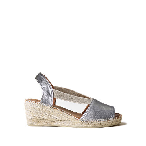 Toni Pons Gri Kadın Deri Sandalet 1TONW2023185 - Görsel 2