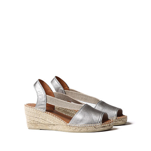 Toni Pons Gri Kadın Deri Sandalet 1TONW2023185 - Görsel 3