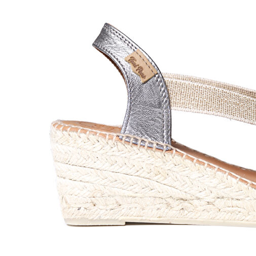 Toni Pons Gri Kadın Deri Sandalet 1TONW2023185 - Görsel 5