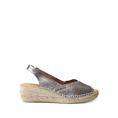 Toni Pons Gri Kadın Deri Sandalet 1TONW2020011 - Görsel 2