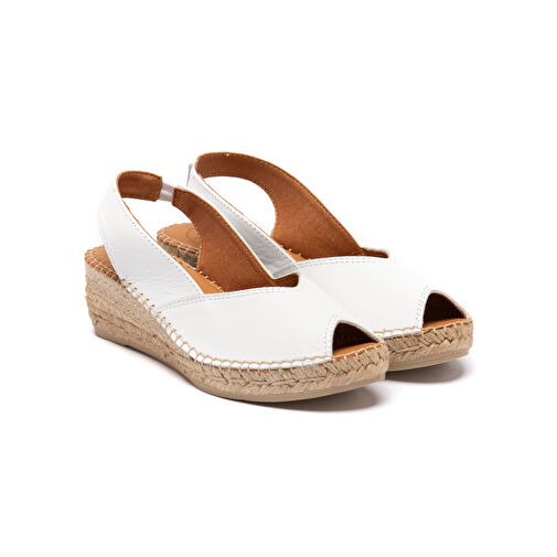 BERNIA-P Kadın Sandalet Bernia-P Toni Pons White (Blanc) - Görsel 3