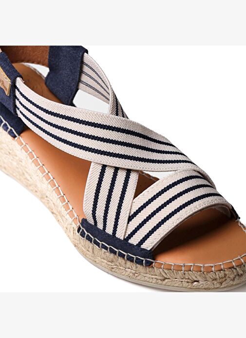 TINA Kadın Sandalet Tina Toni Pons Ecru-Navy (Cru-Mari) - Görsel 6