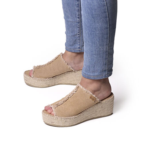 Toni Pons Bej Kadın Topuklu Terlik 1TONW2023082 - Görsel 5