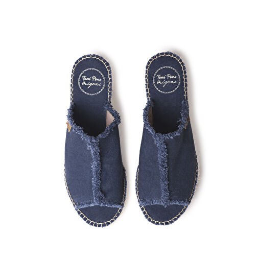 Toni Pons Lacivert Kadın Topuklu Terlik 1TONW2023197 - Görsel 4