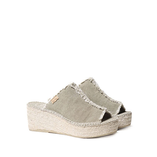 Toni Pons Haki Kadın Topuklu Terlik 1TONW2024044 - Görsel 3