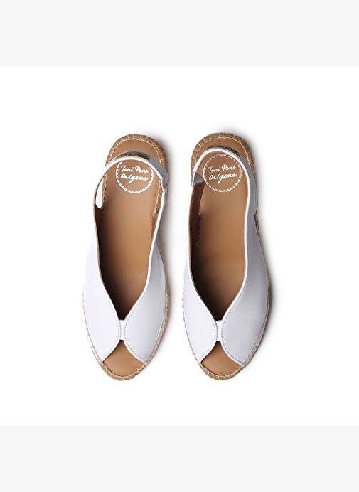 Toni Pons Beyaz Kadın Deri Sandalet 1TONW2023096 - Görsel 4