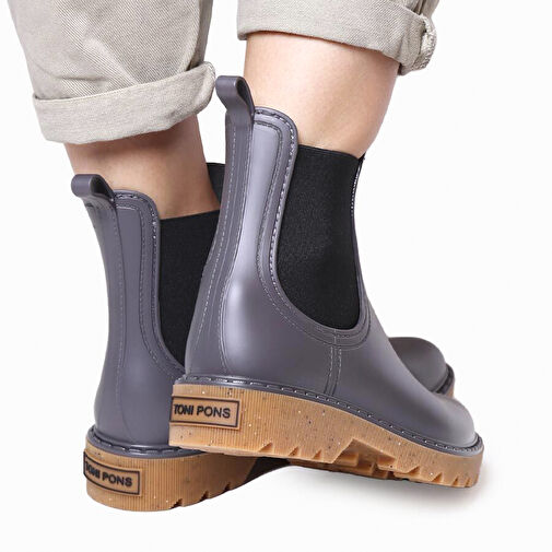 KADIN Bot (Yağmur ) Cali Toni Pons Bottines de pluie pour femme Grey (Gris) - Görsel 5