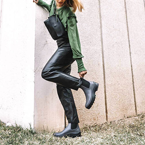 KADIN Bot (Yağmur ) Carter Toni Pons Chelsea Waterproof Ankle boot in Grey (Gris) - Görsel 7