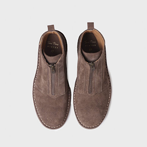 KADIN Bot INDIA-SY Toni Pons Ankle boot in Suede in Taupe - Görsel 4