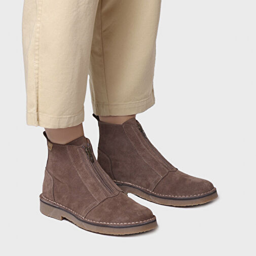 KADIN Bot INDIA-SY Toni Pons Ankle boot in Suede in Taupe - Görsel 5