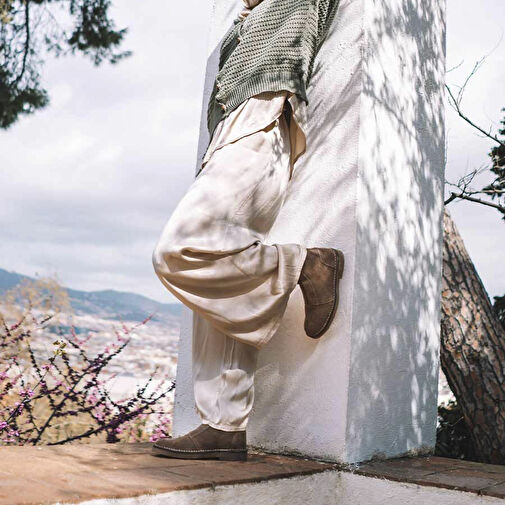 KADIN Bot INDIA-SY Toni Pons Ankle boot in Suede in Taupe - Görsel 6