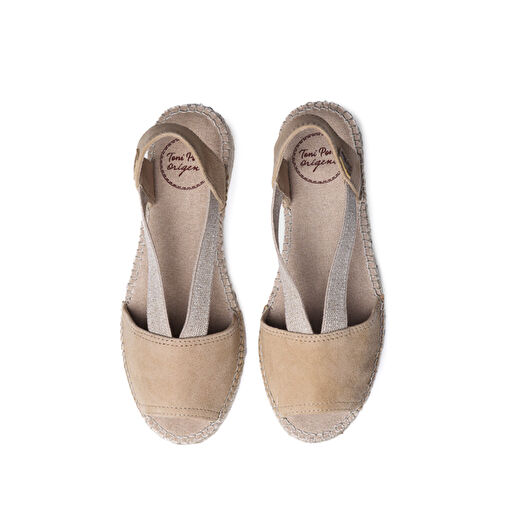 Toni Pons Bej Kadın Süet Sandalet 1TONW2024182 - Görsel 4