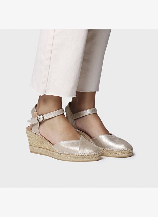 Kadın Sandalet Bianca-AS Toni Pons Champagne - Görsel 5