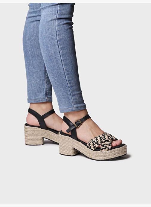 Kadın Sandalet Atenes Toni Pons Black - Görsel 5