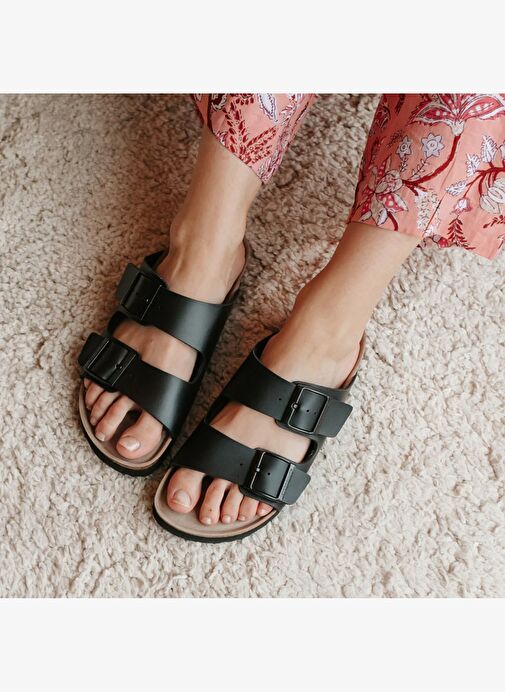 HAWAII GENUINS W Kadın Terlik HAWAII G104363 Genuins Vegan Black - Görsel 4