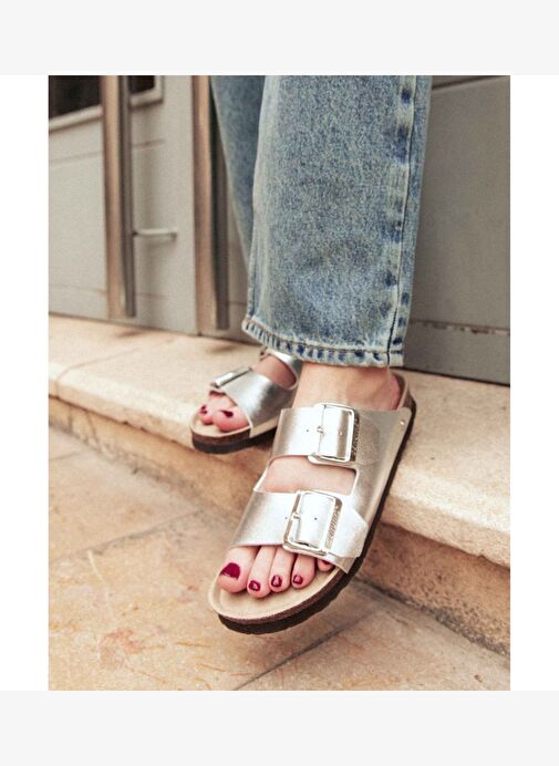 Kadın Terlik HONOLULU G105672 Genuins Shiny Silver - Görsel 6