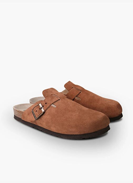 Kadın Terlik RIVA G105937 Genuins Velour Mandorla - Görsel 3